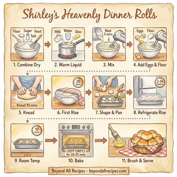 Shirley's Heavenly Dinner Rolls instructions