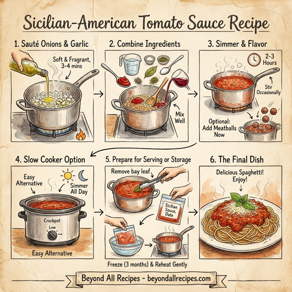 Sicilian-American Tomato Sauce instructions