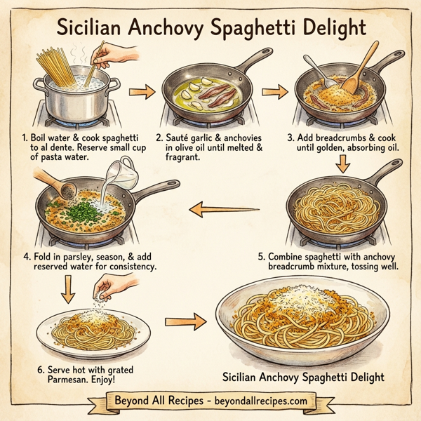 Sicilian Anchovy Spaghetti Delight instructions