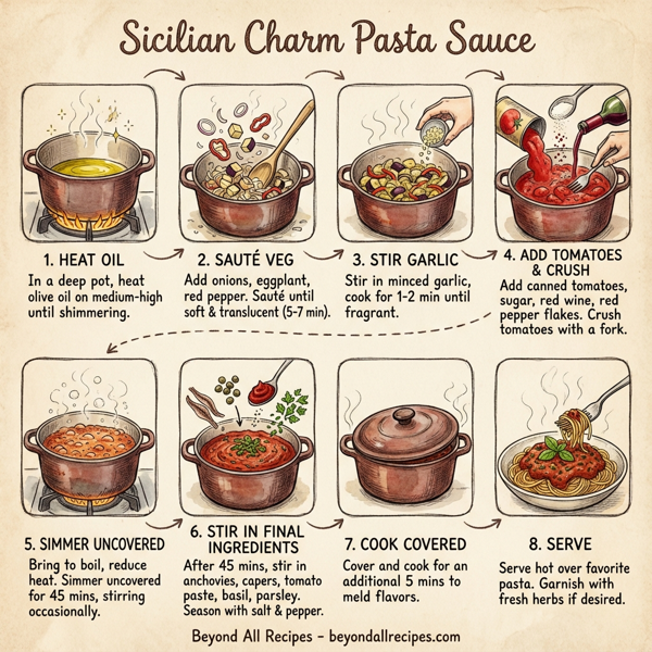 Sicilian Charm Pasta Sauce instructions