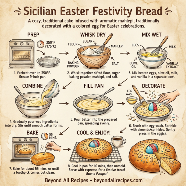 Sicilian Easter Festivity Bread instructions