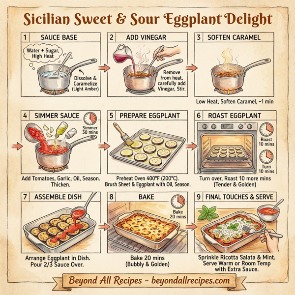 Sicilian Sweet & Sour Eggplant Delight instructions
