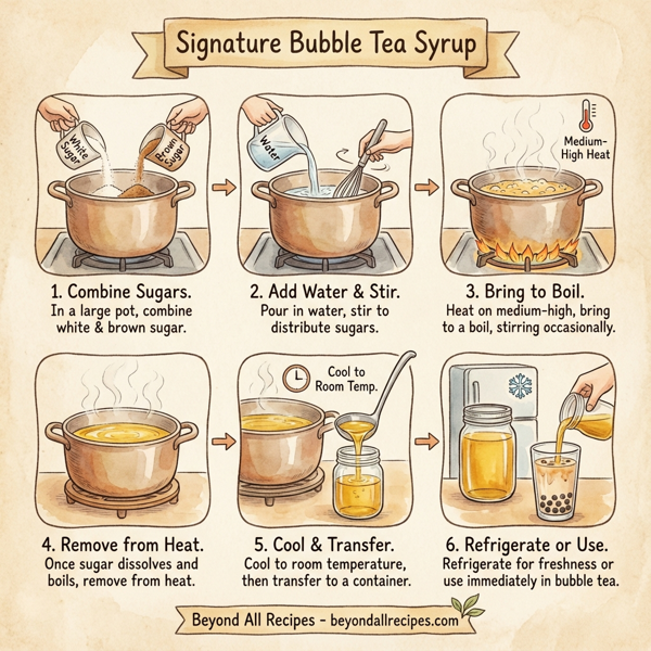 Signature Bubble Tea Syrup instructions