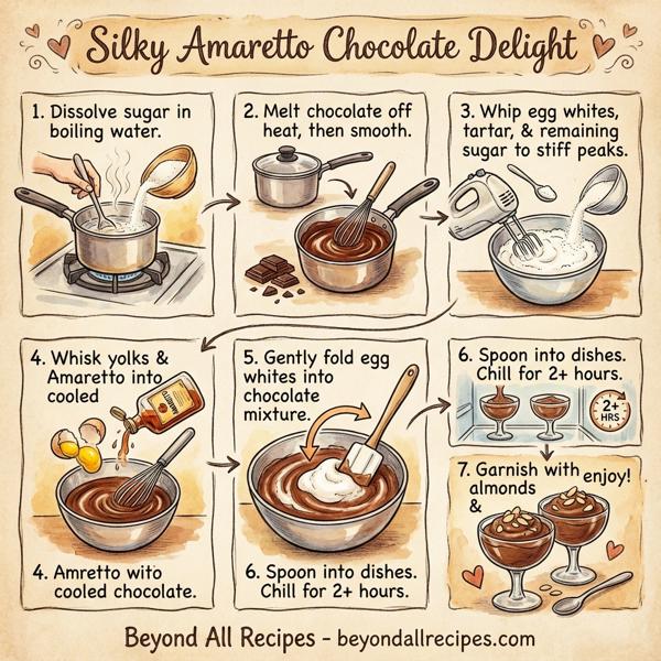 Silky Amaretto Chocolate Delight instructions