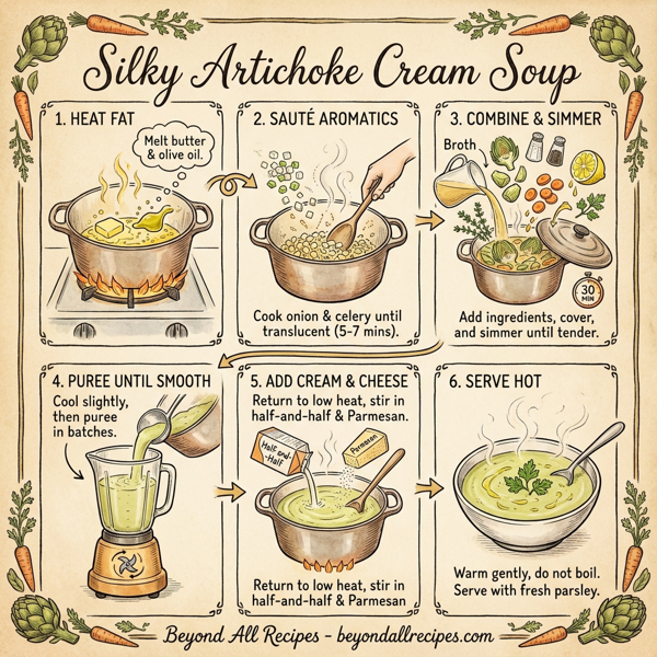 Silky Artichoke Cream Soup instructions