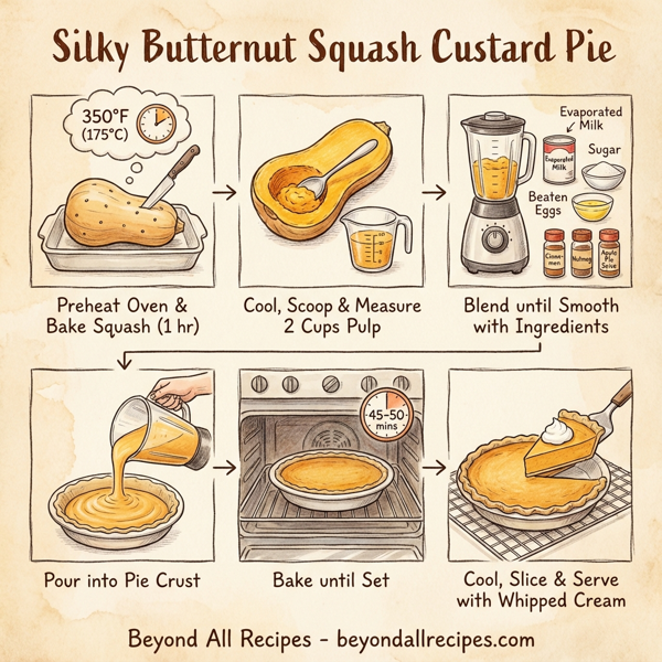 Silky Butternut Squash Custard Pie instructions