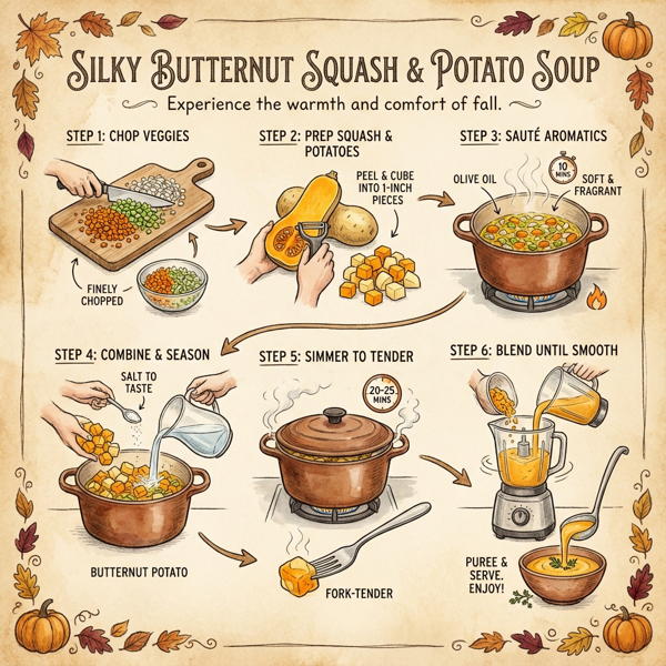 Silky Butternut Squash and Potato Soup instructions