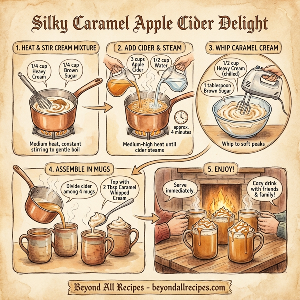 Silky Caramel Apple Cider Delight instructions
