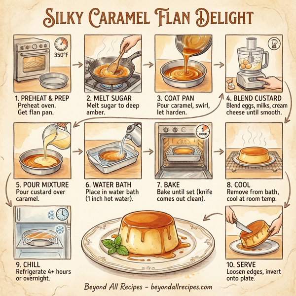 Silky Caramel Flan Delight instructions