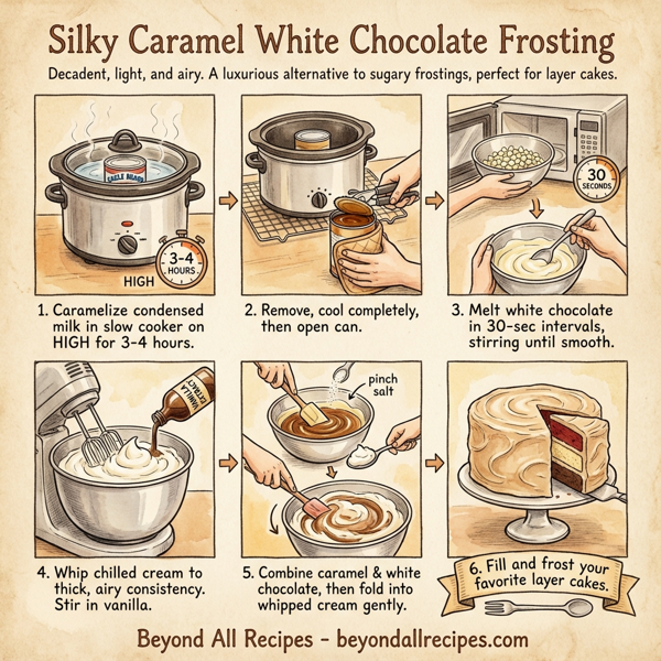 Silky Caramel White Chocolate Frosting instructions