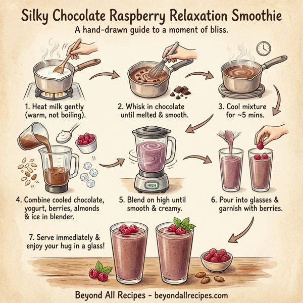 Silky Chocolate Raspberry Relaxation Smoothie instructions