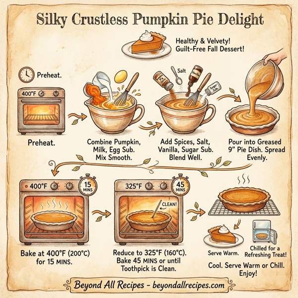 Silky Crustless Pumpkin Pie Delight instructions