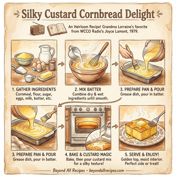 Silky Custard Cornbread Delight instructions
