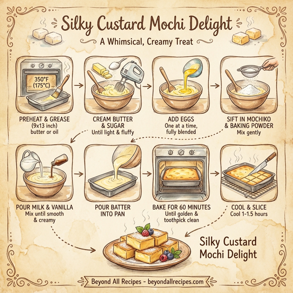 Silky Custard Mochi Delight instructions