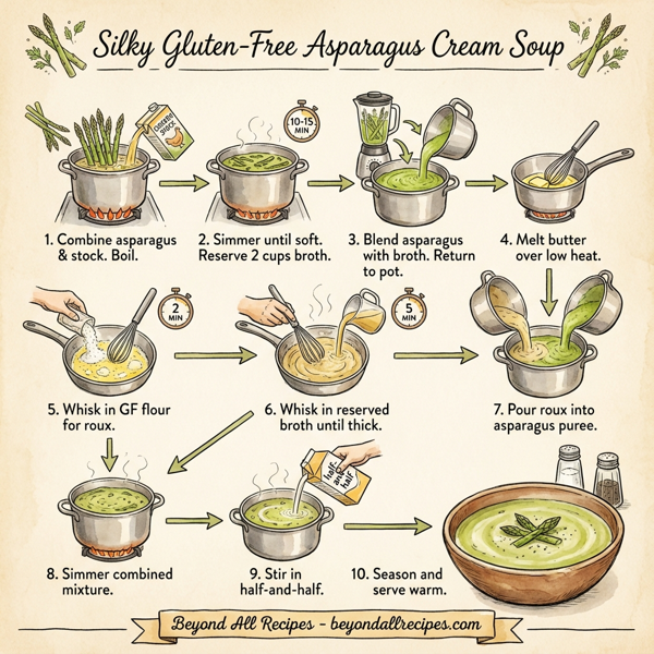 Silky Gluten-Free Asparagus Cream Soup instructions