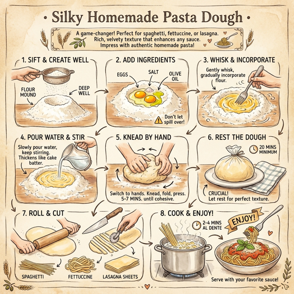 Silky Homemade Pasta Dough instructions