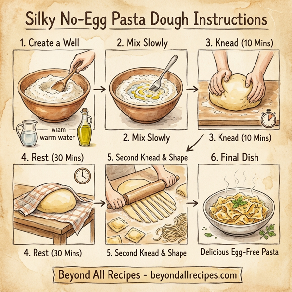 Silky No-Egg Pasta Dough instructions