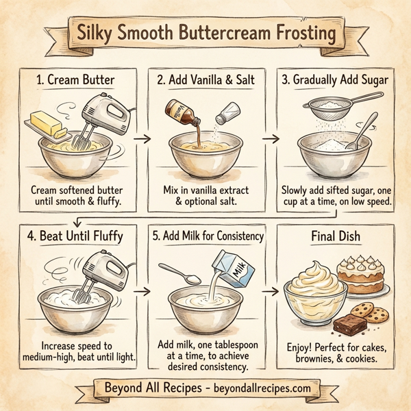 Silky Smooth Buttercream Frosting instructions
