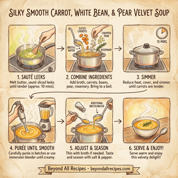 Silky Smooth Carrot, White Bean, and Pear Velvet Soup instructions