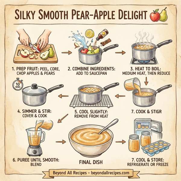 Silky Smooth Pear-Apple Delight instructions
