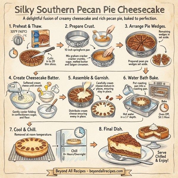 Silky Southern Pecan Pie Cheesecake instructions