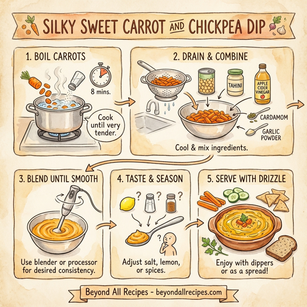 Silky Sweet Carrot and Chickpea Dip instructions