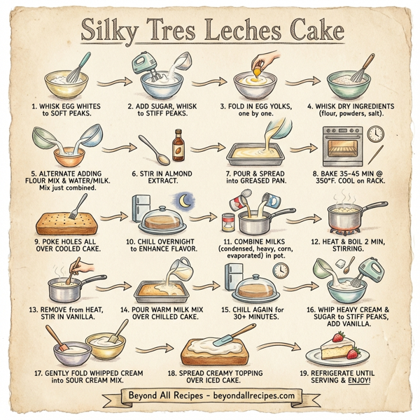 Silky Tres Leches Cake instructions
