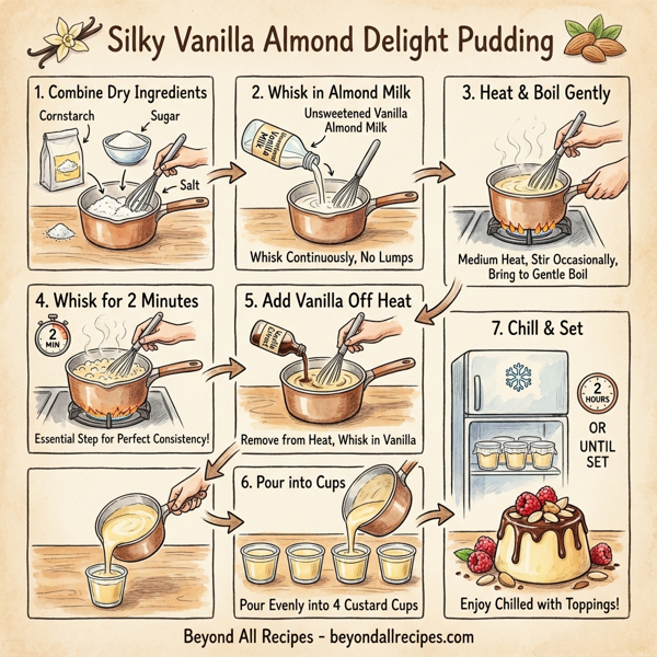Silky Vanilla Almond Delight Pudding instructions