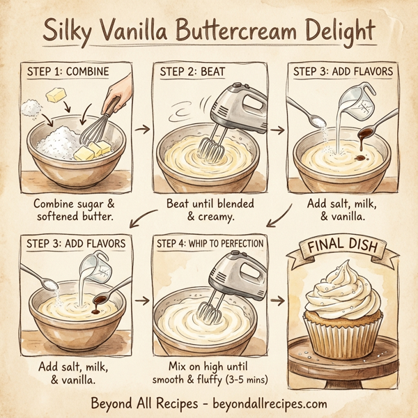 Silky Vanilla Buttercream Delight instructions