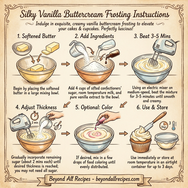 Silky Vanilla Buttercream Frosting instructions
