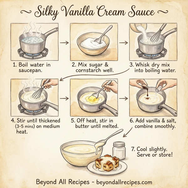 Silky Vanilla Cream Sauce instructions