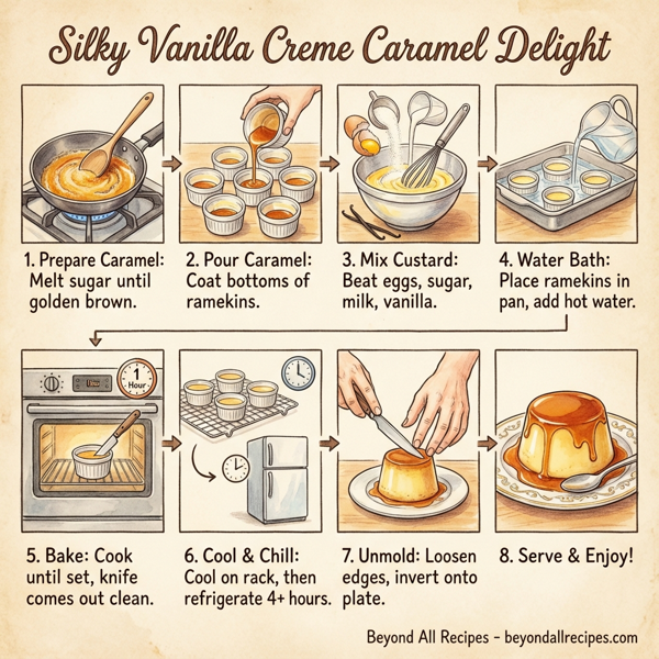 Silky Vanilla Creme Caramel Delight instructions