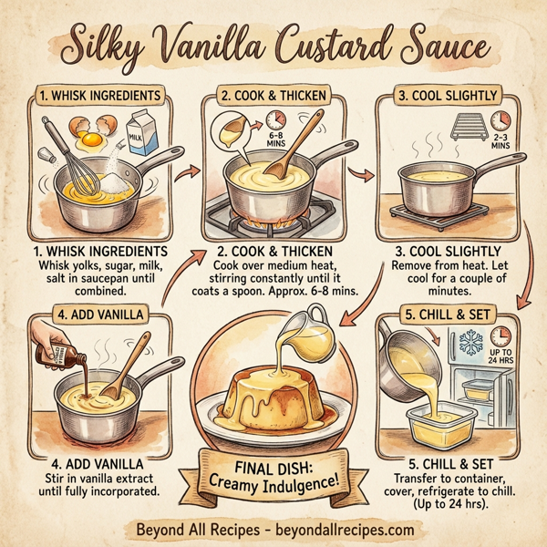 Silky Vanilla Custard Sauce instructions