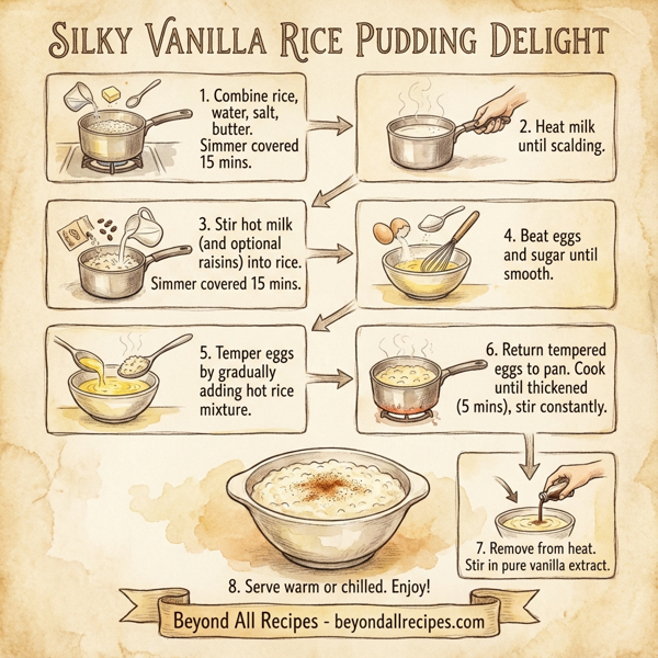 Silky Vanilla Rice Pudding Delight instructions