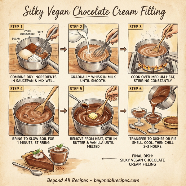 Silky Vegan Chocolate Cream Filling instructions