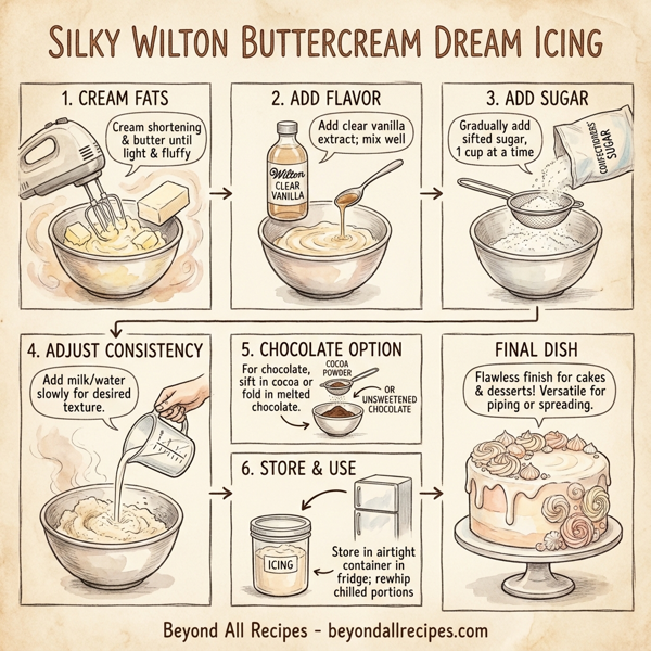 Silky Wilton Buttercream Dream Icing instructions