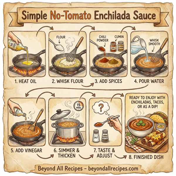 Simple No-Tomato Enchilada Sauce instructions