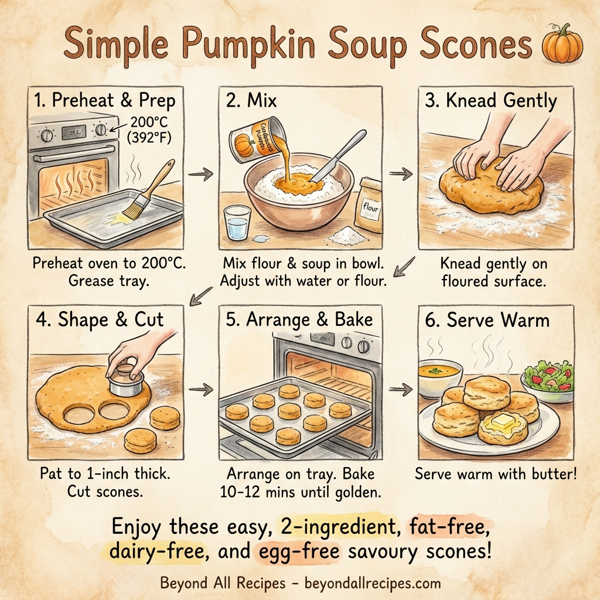 Simple Pumpkin Soup Scones instructions