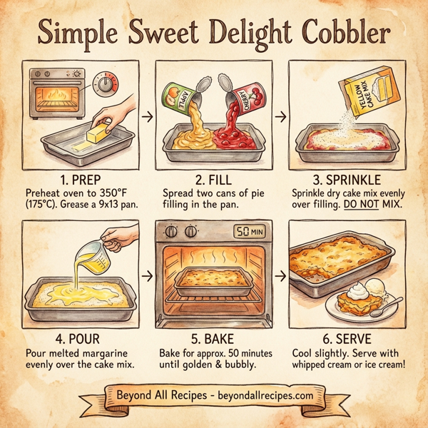 Simple Sweet Delight Cobbler instructions