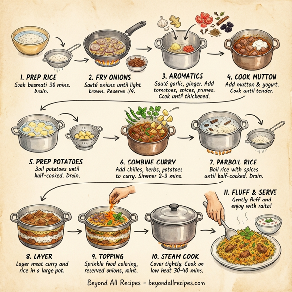 Sindhi Masala Biryani instructions