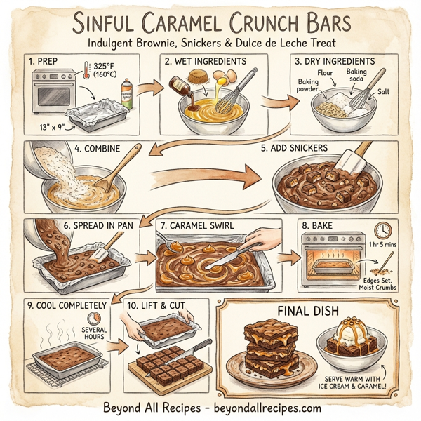 Sinful Caramel Crunch Bars instructions