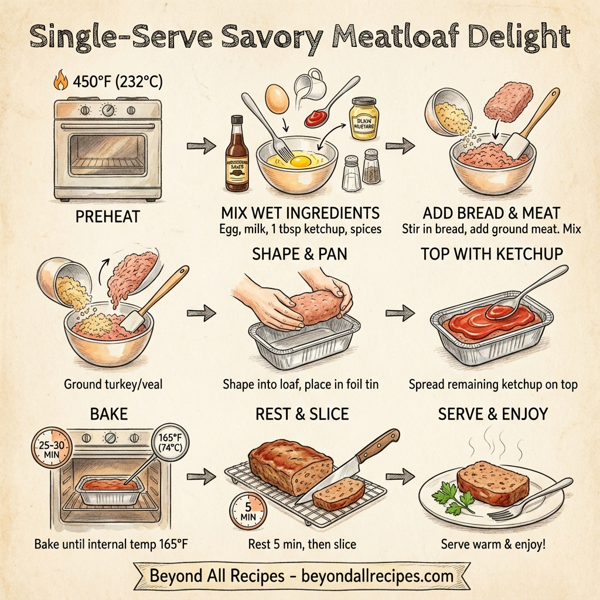 Single-Serve Savory Meatloaf Delight instructions