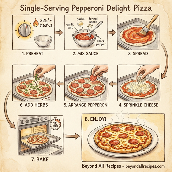 Single-Serving Pepperoni Delight Pizza instructions