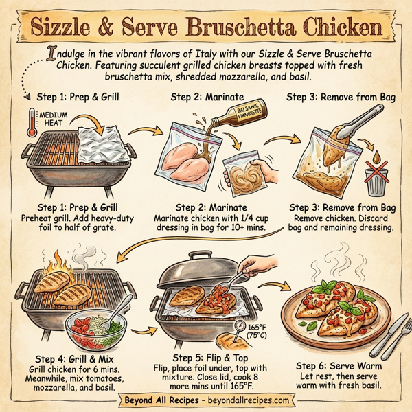 Sizzle & Serve Bruschetta Chicken instructions