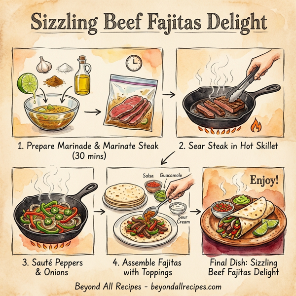 Sizzling Beef Fajitas Delight instructions