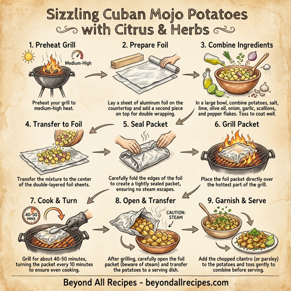 Sizzling Cuban Mojo Potatoes with Citrus and Herbs instructions