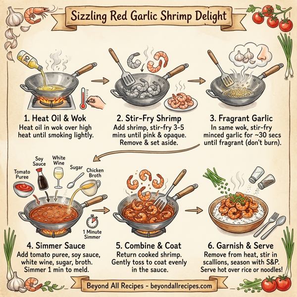 Sizzling Red Garlic Shrimp Delight instructions