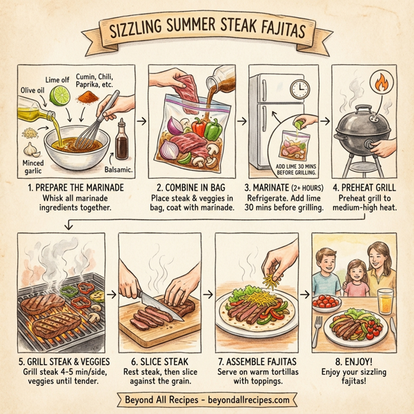 Sizzling Summer Steak Fajitas instructions