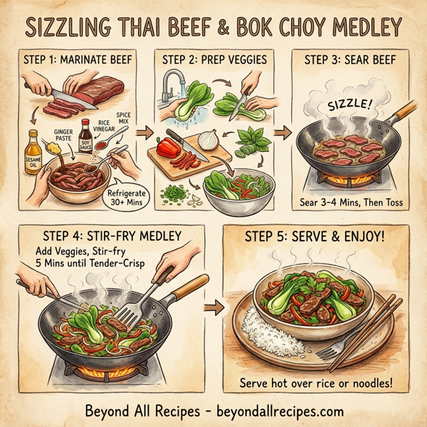 Sizzling Thai Beef & Bok Choy Medley instructions