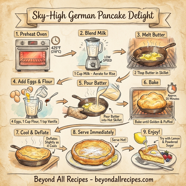 Sky-High German Pancake Delight instructions